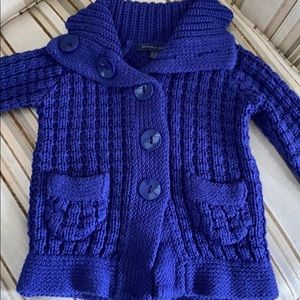 Pumpkin Patch toddler chunky cable jacket.